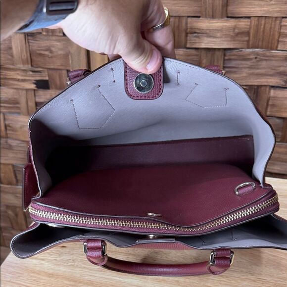 DKNY Rich Burgundy Satchel - Picture 5 of 7